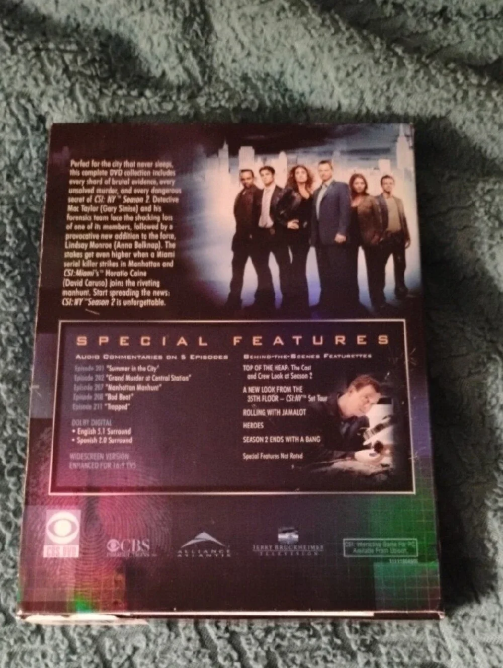 CSI: NY The Complete Second Season Holographic DVD Box Set - Blue/Purple Accents